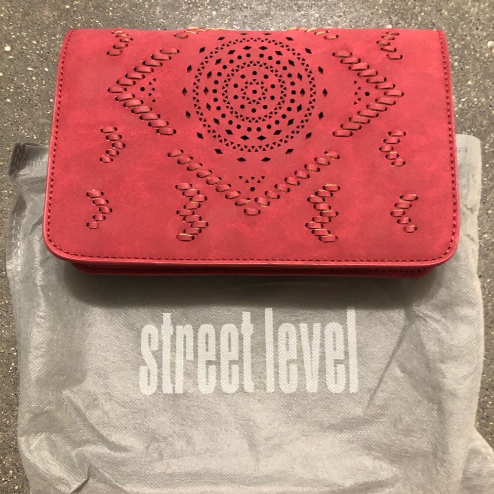 NWT Anthropologie Evangeline Perforated Crossbody